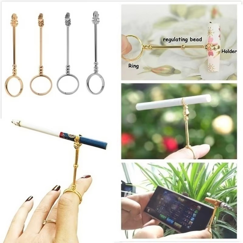 Vape Ring - حامل سجائر معدني بقطر 17 مم،