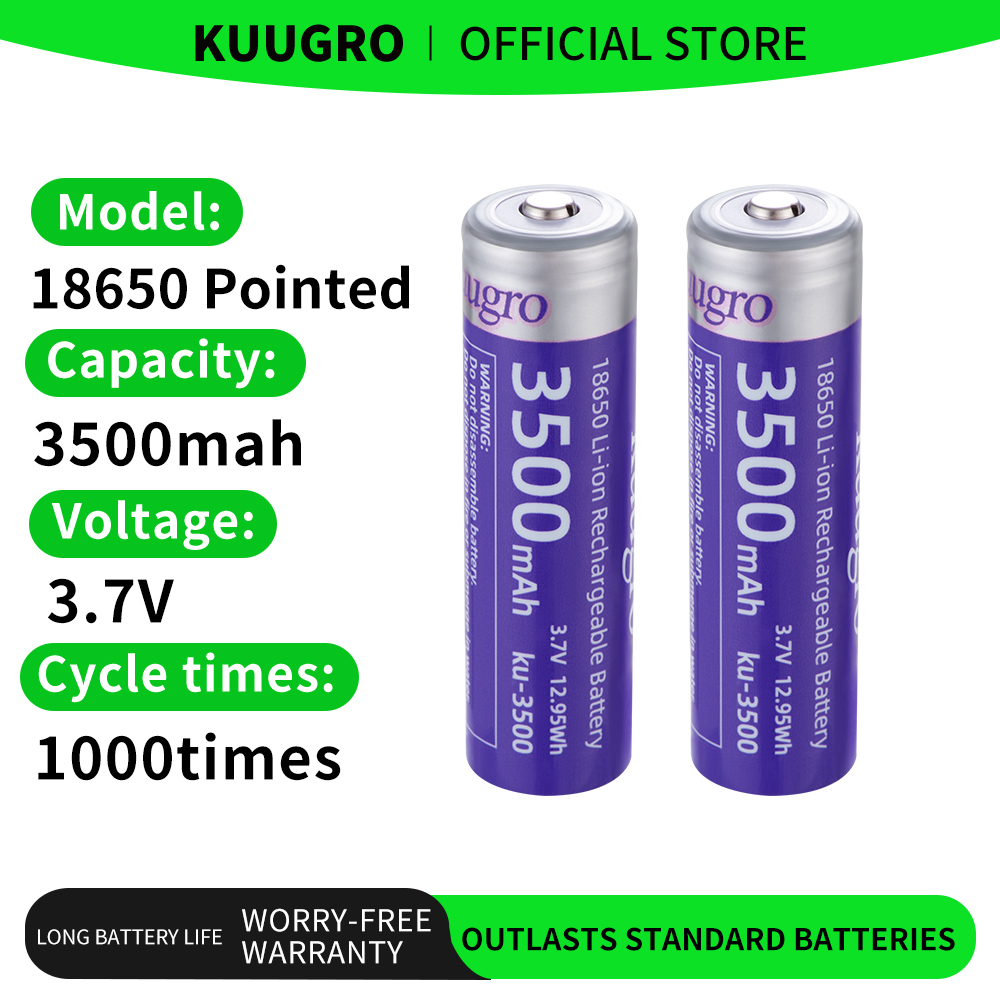 Vape Battery 18650 - بطارية كوجرو Ku-3500 18650 بسعة 3500